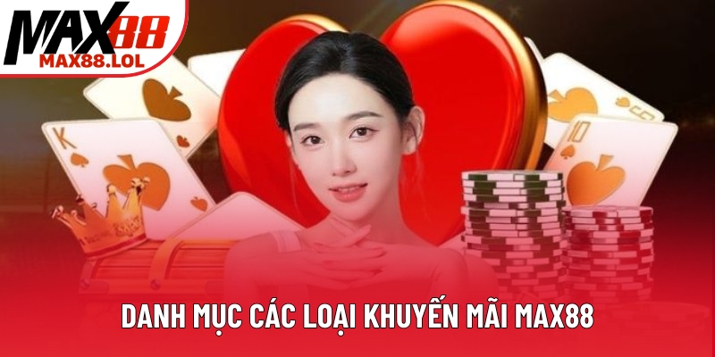 Danh mục các loại khuyến mãi Max88